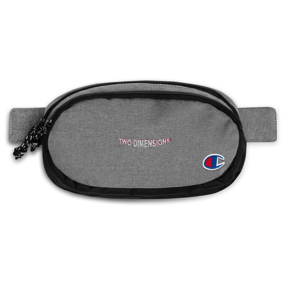 Two Dimensions X Champion fanny pack